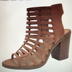 Soda Strappy Cadged Heel